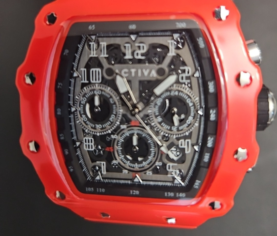 Activa Fury X Invicta Mens Quartz MG53 Skeleton Dial Red 44mm ACW2305-019 NIB