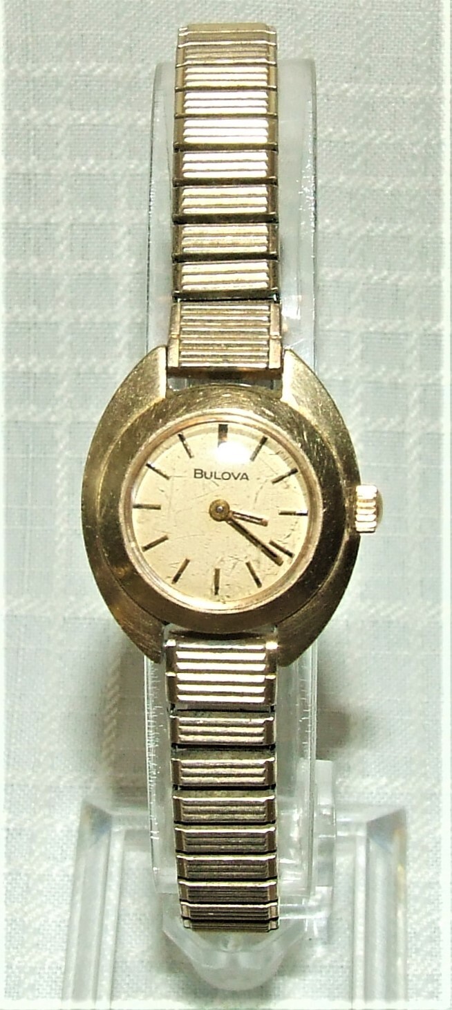 Vintage Bulova Ladies Watch 6CL 17 Jewels / Rolled Gold Speidel Expandable