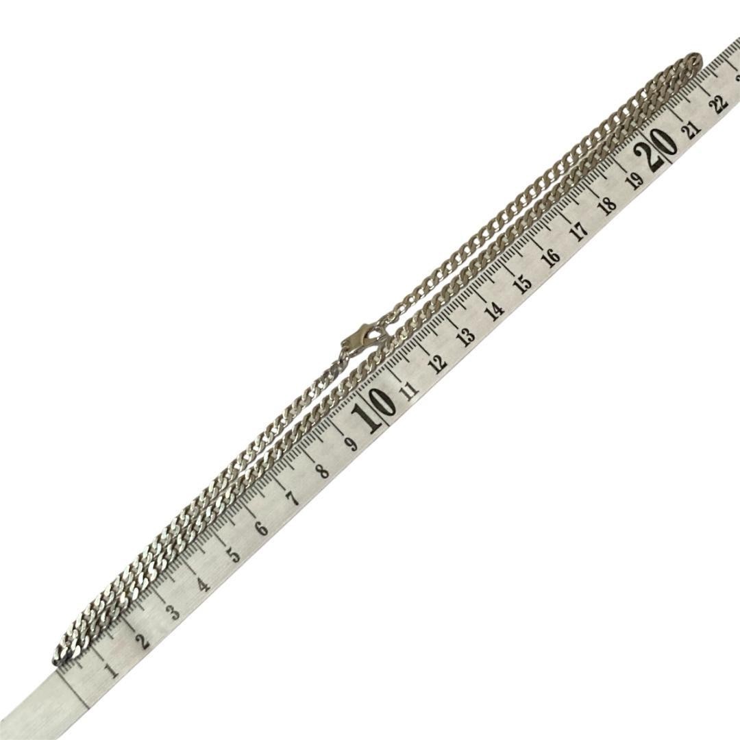 GUCCI Sterling Silver 925 Curb Chain Necklace 45cm 17.7in
