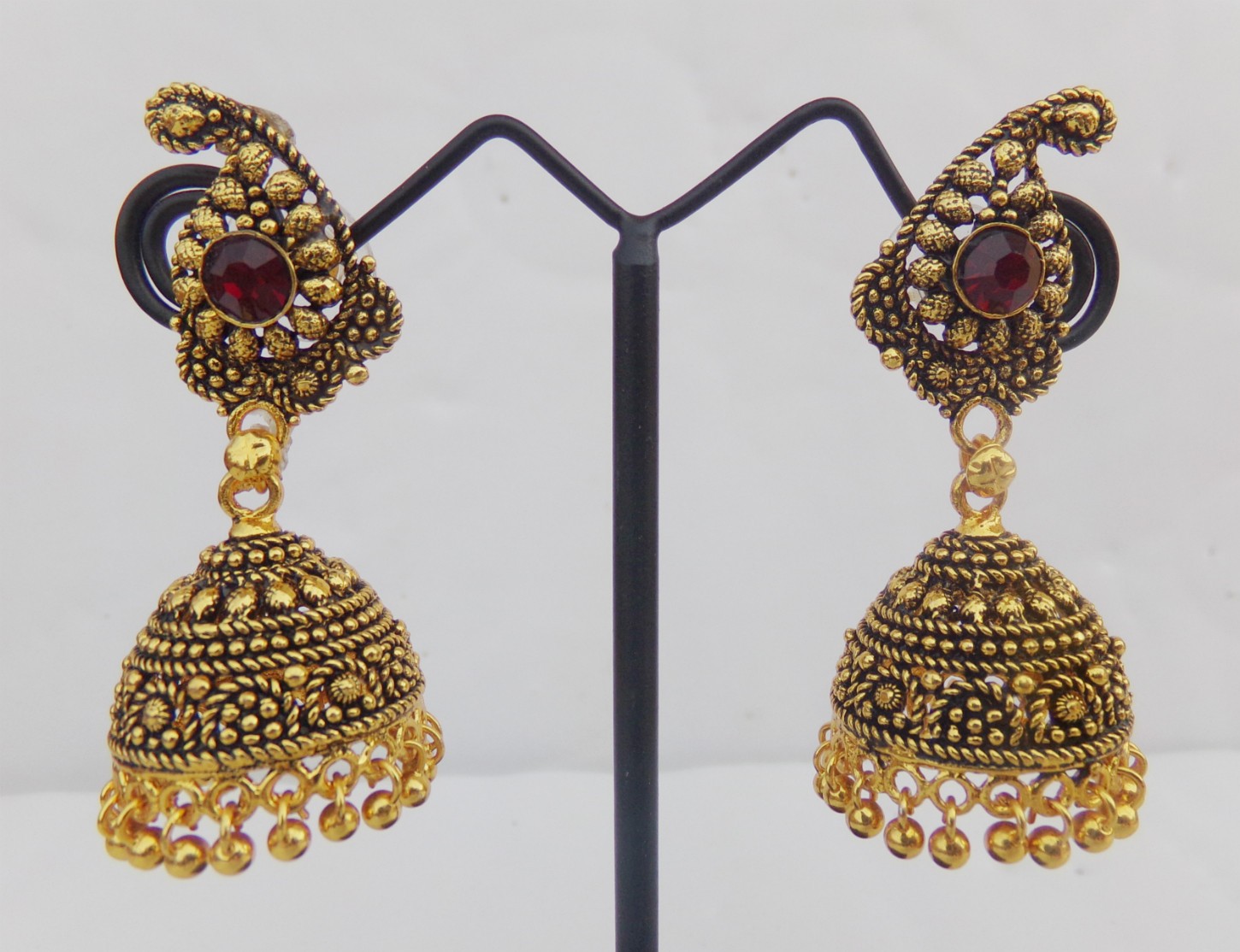 Bollywood south India gold plated small Jhumki For Girls and Women traditional