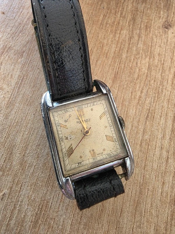 Vintage mens rotary tank watch (mechanical) working