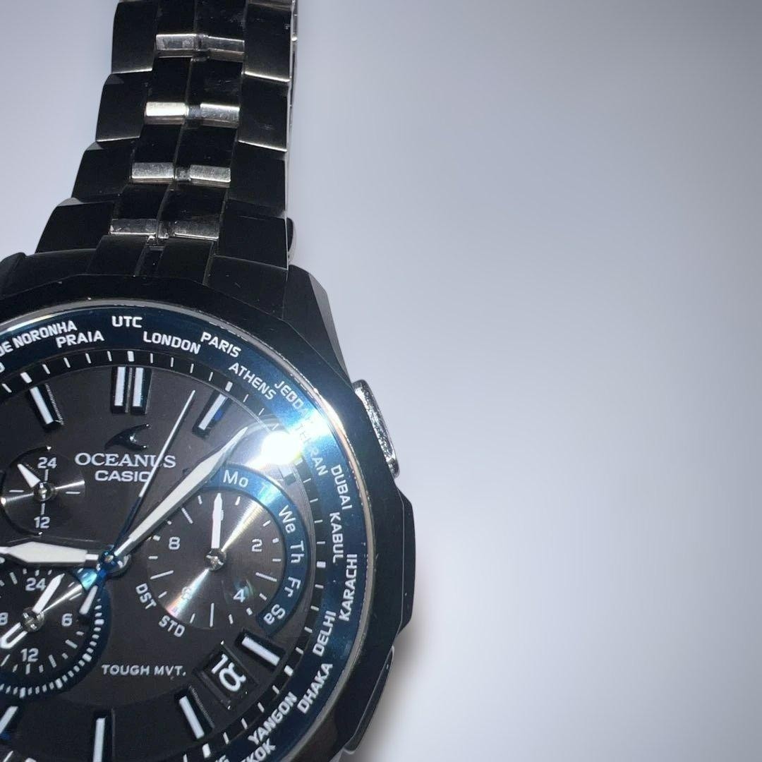 Casio Oceanus Manta OCW-S1400-1AJF Solar Atomic Multiband 6 Titanium Watch Japan