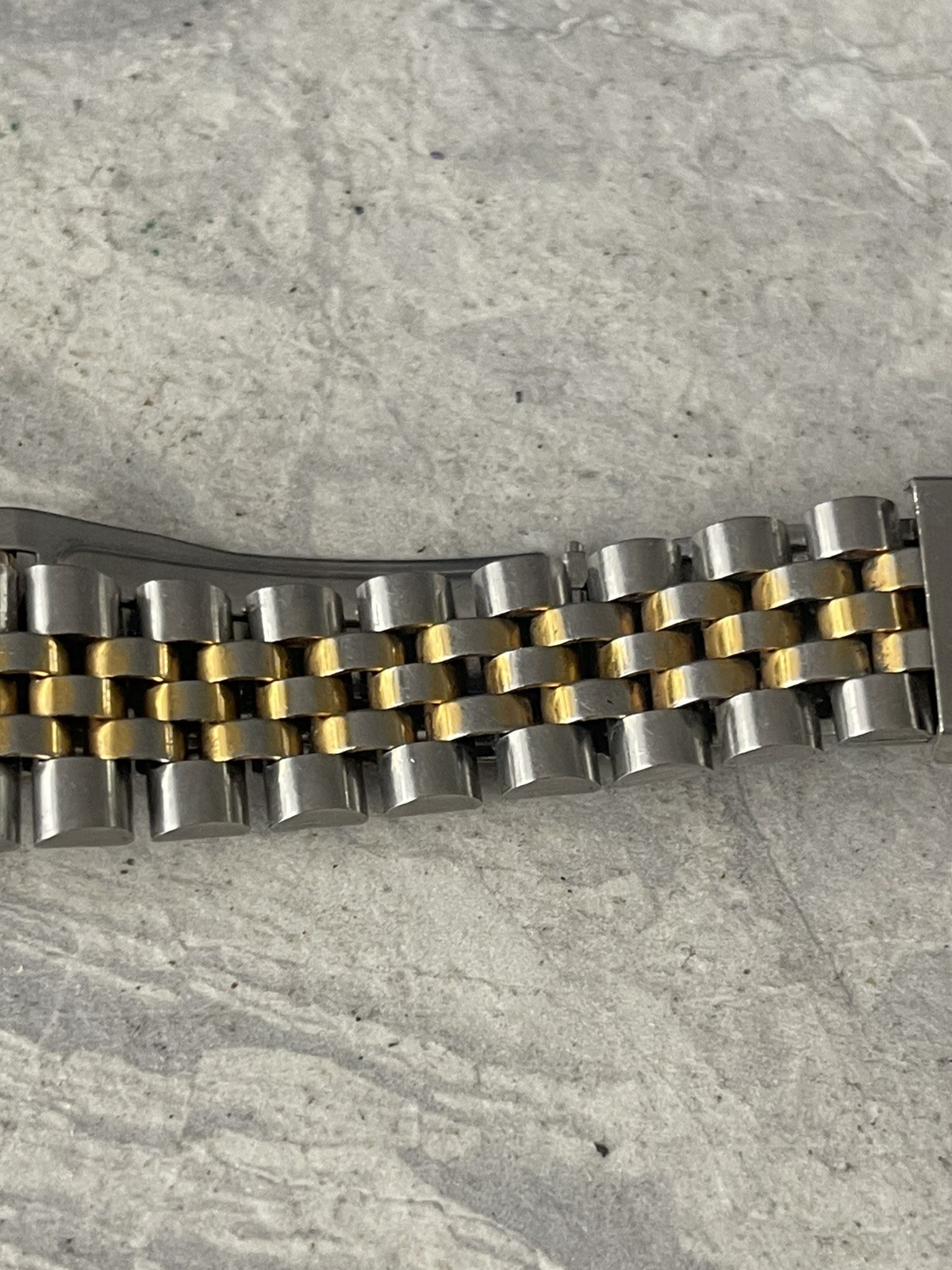 Rotary 3638 Two-tone Swiss Quartz Watch Bracelet Swiss Movt Day Date Men’s 1043