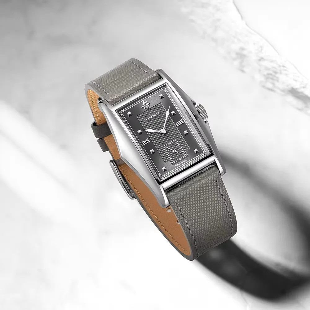 FARASUTE Creative Manual Square Customized Mechanical Movement Watch Men Luxury