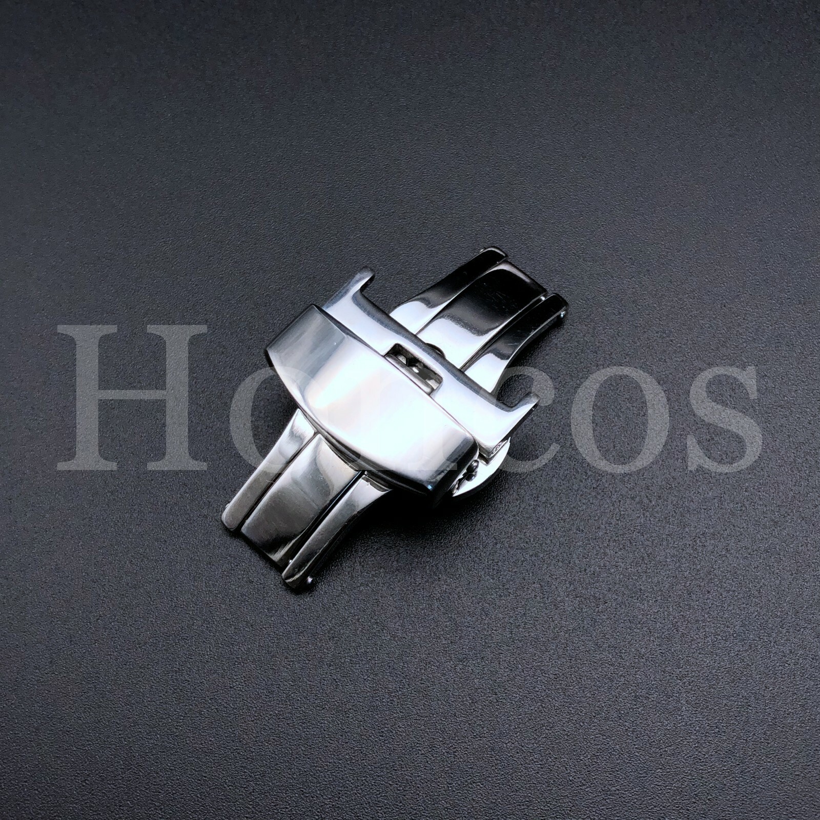 24 MM Stainless Steel Watch Butterfly Clasp Deployant Push Button Buckle new US