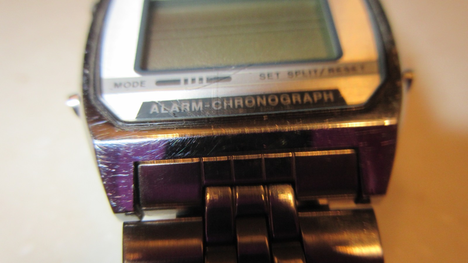 Vintage Seiko A9045199 Digital LCD Alarm Chronograph Watch untested