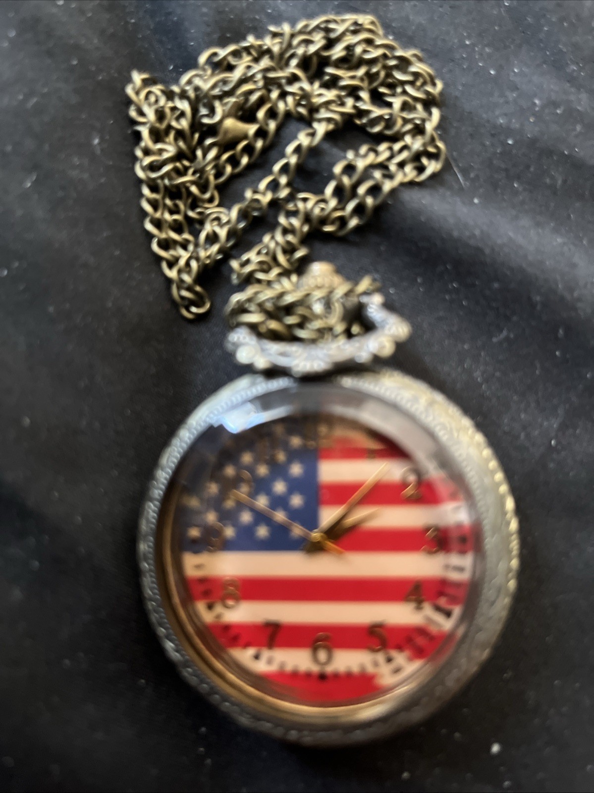 American Flag Pocket Watch