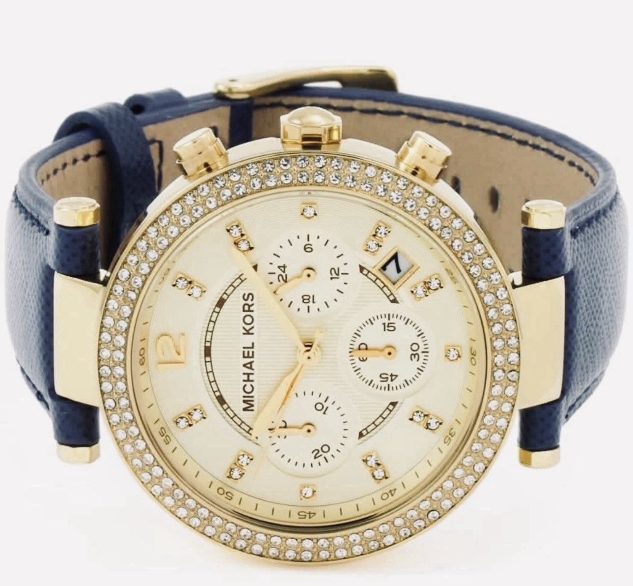 Michael Kors MK2280 Parker Chronograph Gold Dial Women’s Watch $