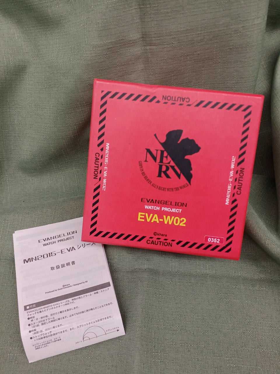 EVANGELION EVA-W02 Quartz Authentic From Japan