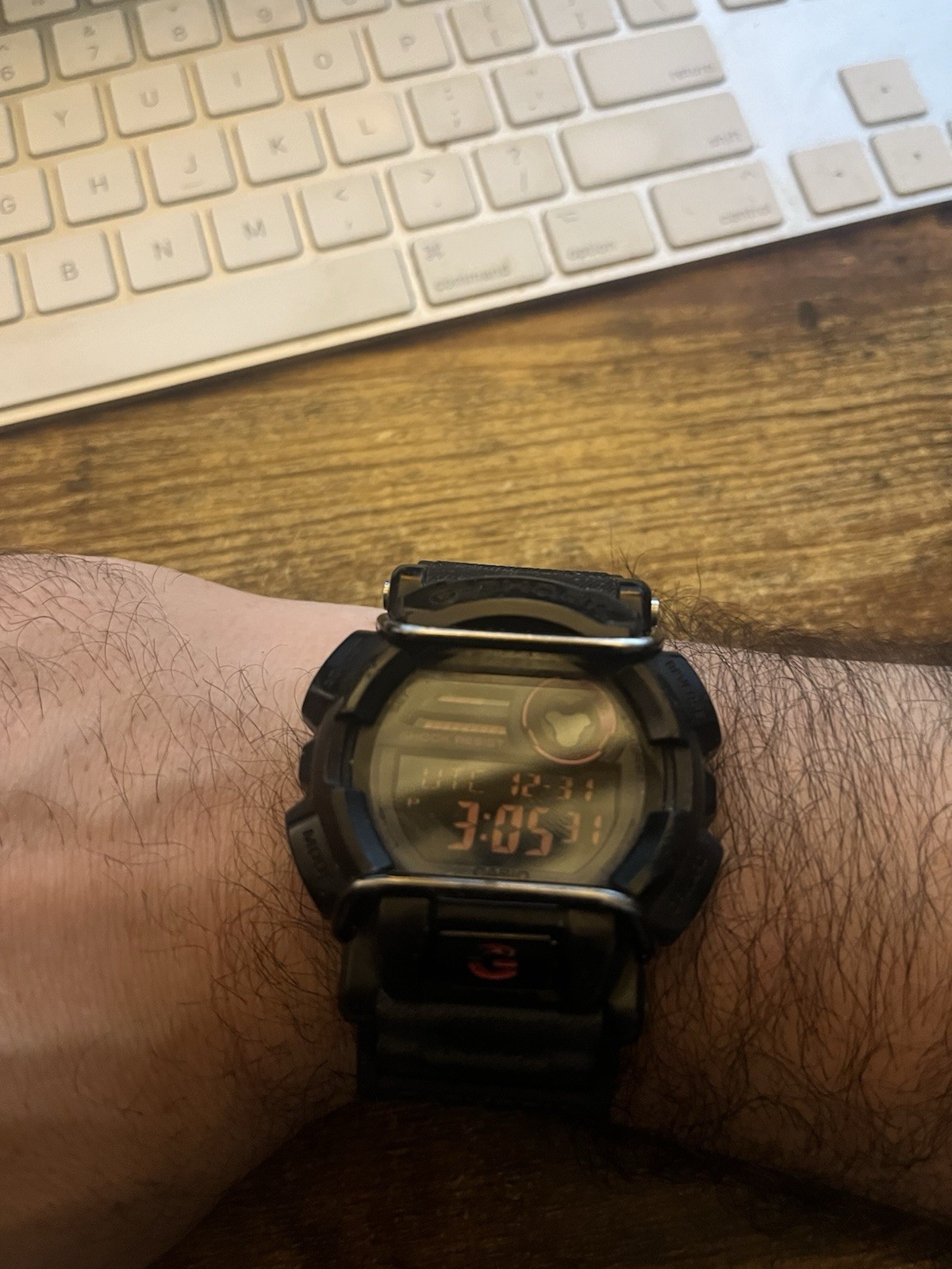 Black Casio G-shock GD-400 3434 Good Condition Watch Strap Screw Missing But Ok