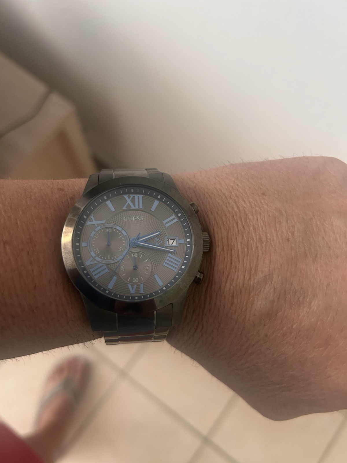 Guess Men’s Analog Dress watch Stainless Steel Case