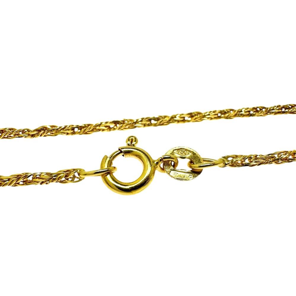 UNOAERRE Chain only Necklace K18 Gold 3.7g 15″ Women