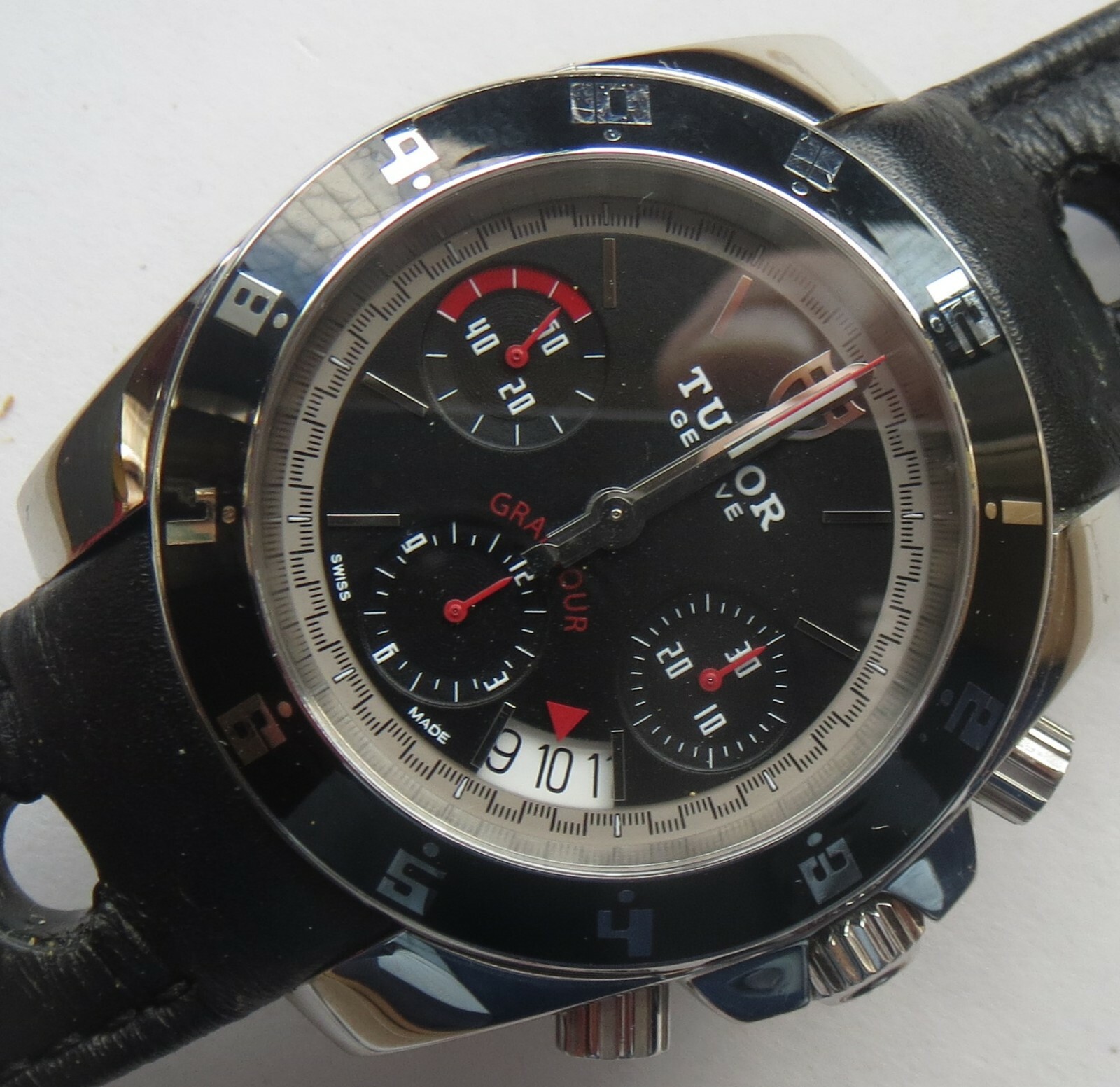 TUDOR GRANTOUR REF 20350N AUTOMATIC CHRONOGRAPH MENS WRISTWATCH