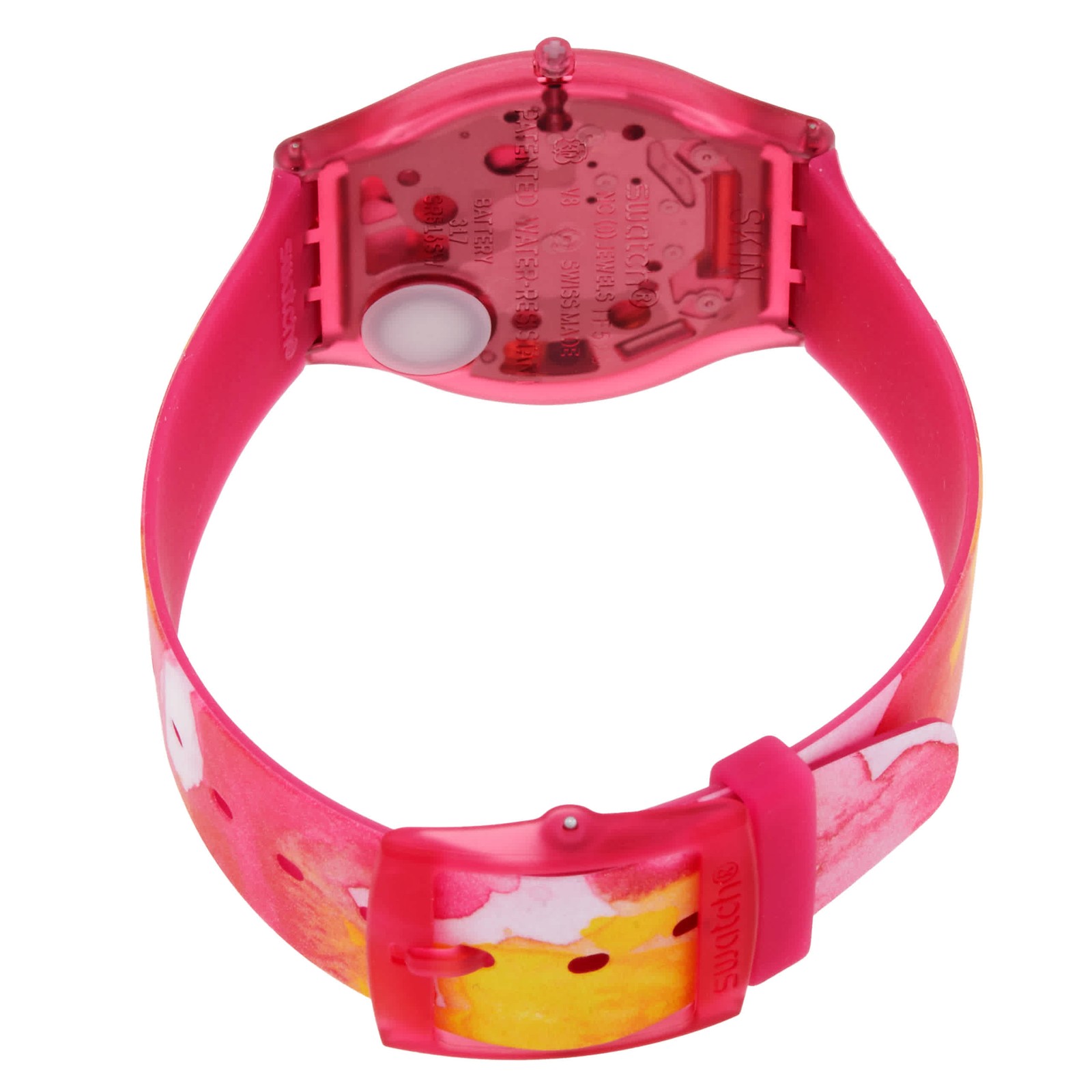 Swatch Paradise Petals Quartz Pink Dial Watch SS08P113