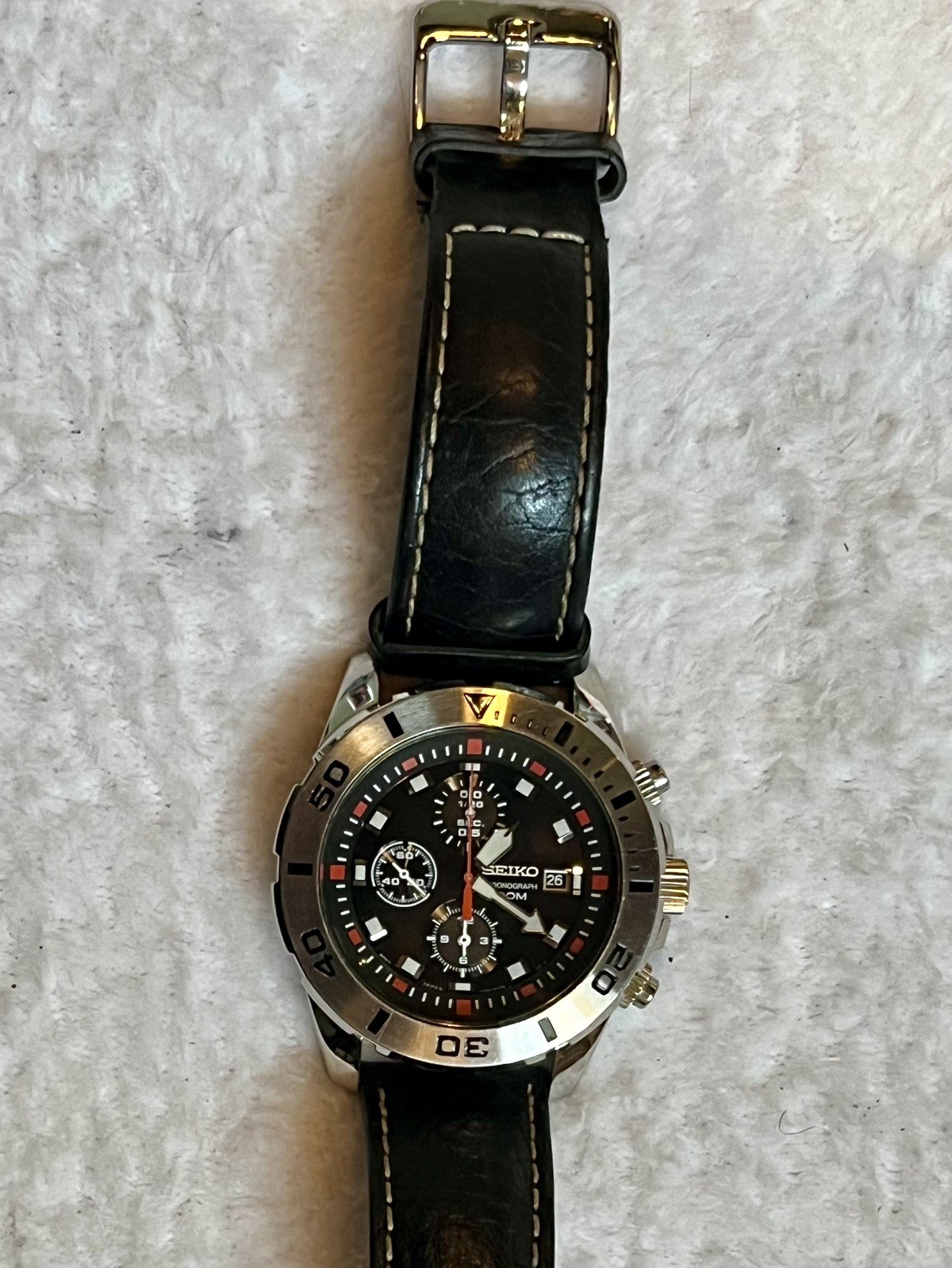 Seiko 7T92-0NS0 Chronograph 100M Quartz Date Men’s Wristwatch_1677