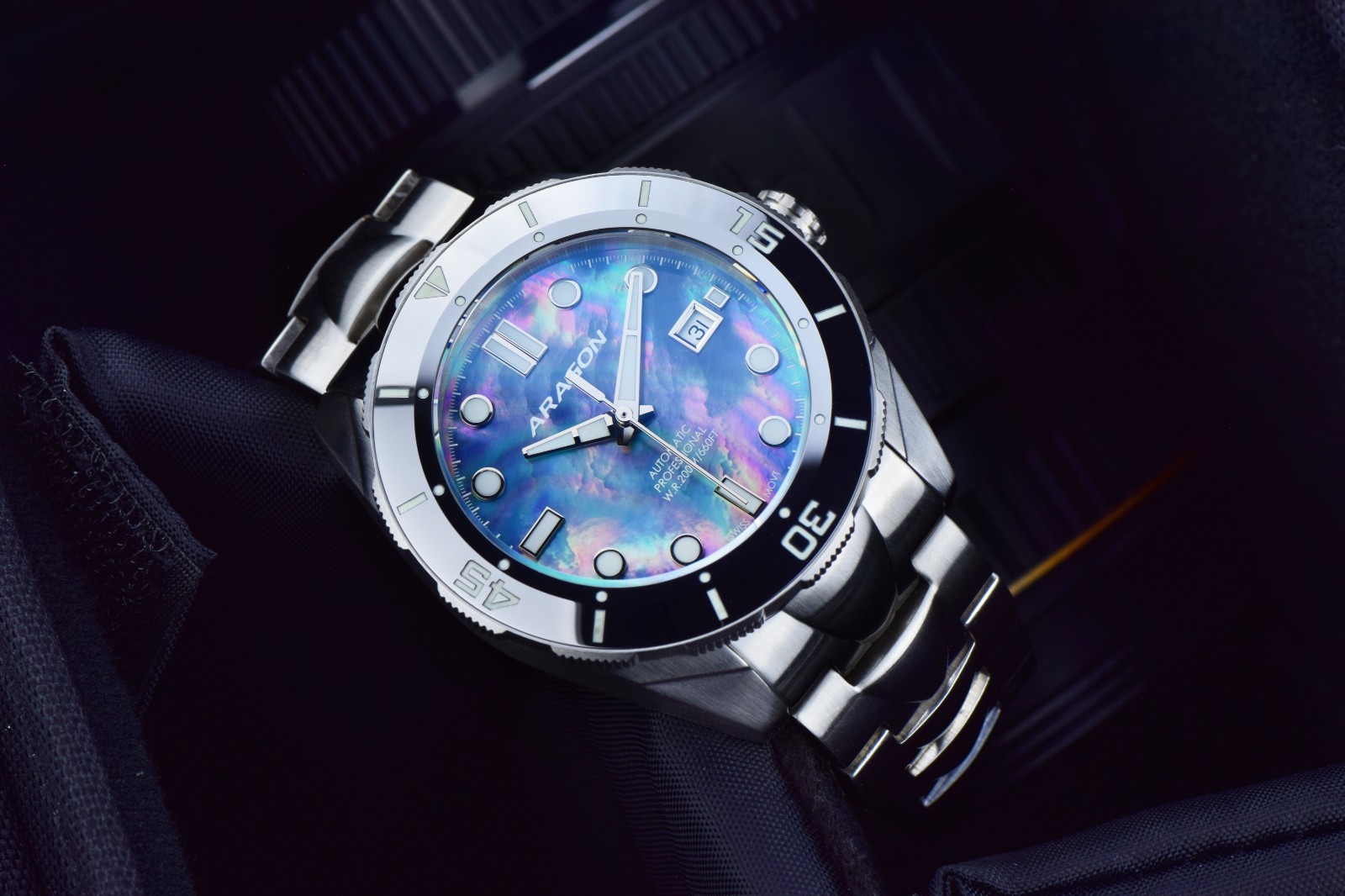 ARAGON A504BLU Hercules Swiss Soprod 43mm