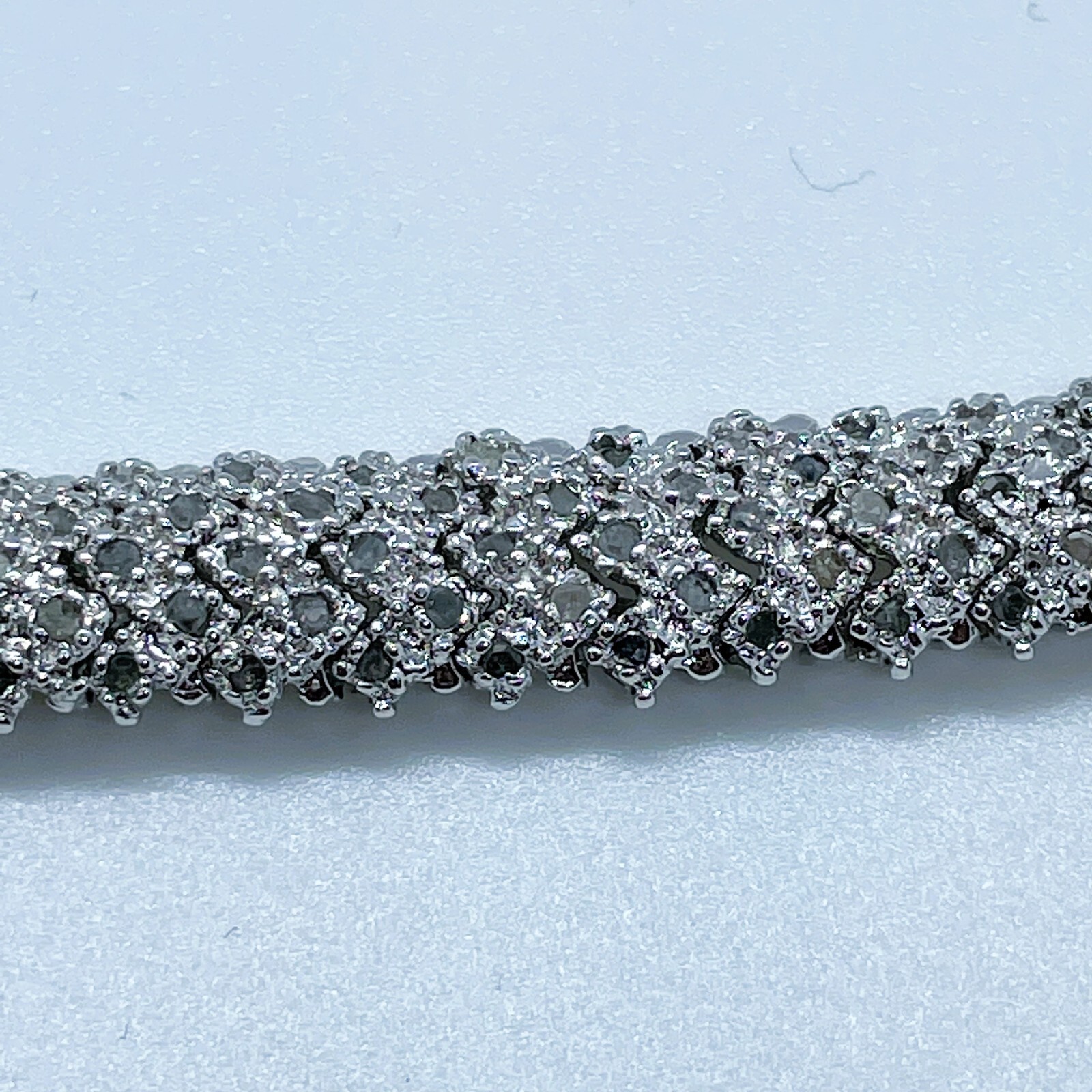 Finesque Silver Overlay 1ct TDW Diamond Bracelet Finesque