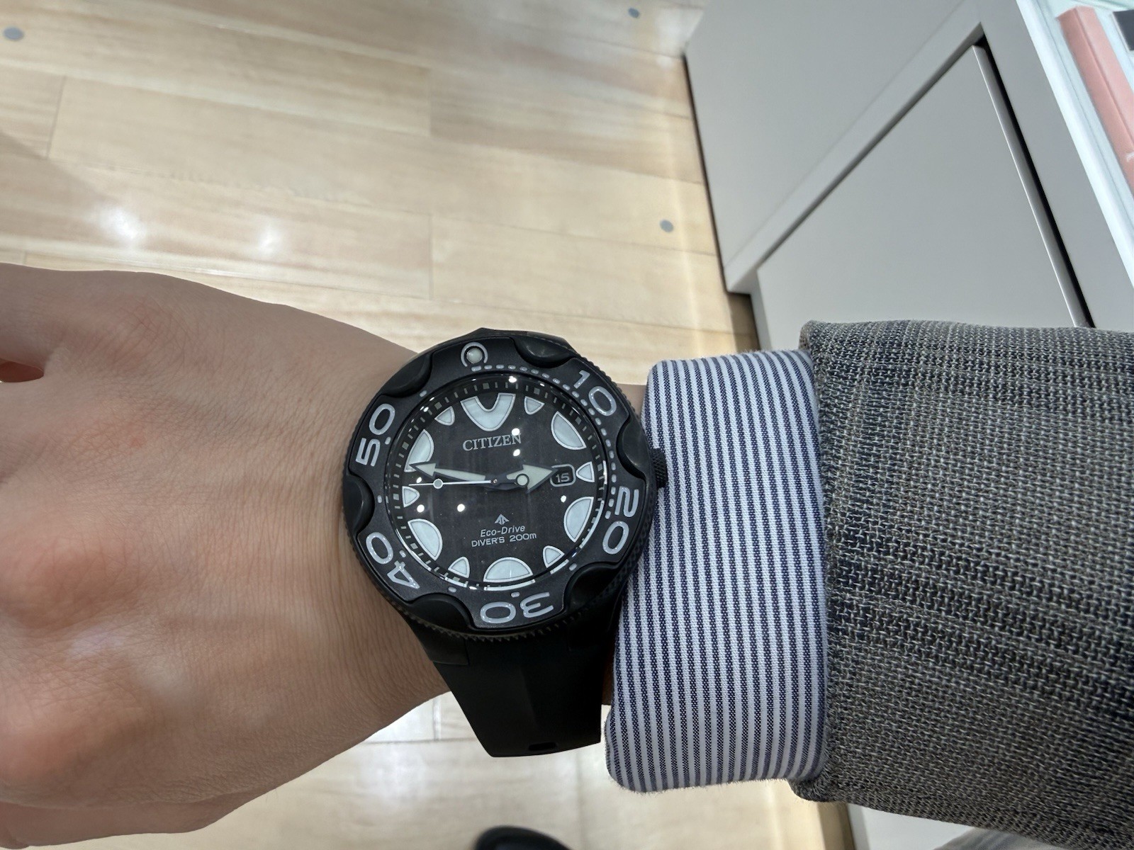 Citizen BN0235-01E Eco Drive Diver 200m Black Dial Watch New