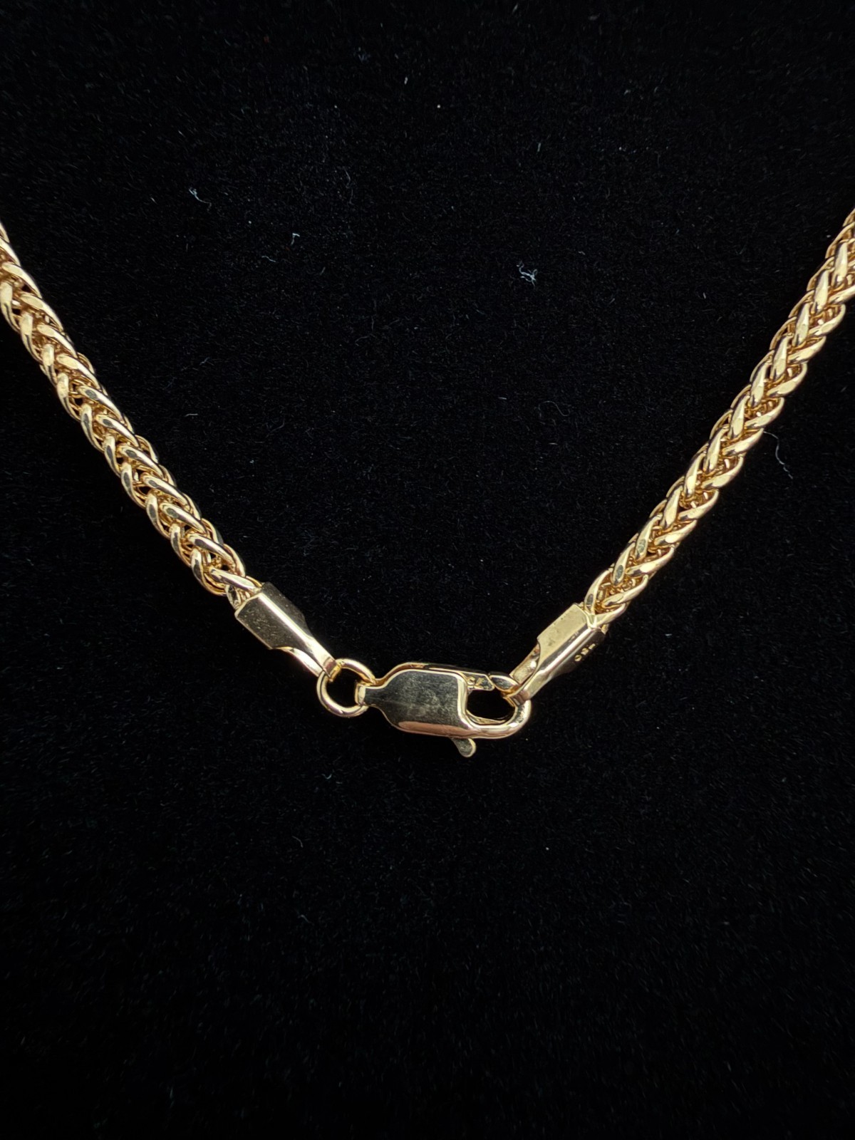 Solid 18K Yellow Gold Box Franco Necklace 18″ – 2mm – 5.42g Genuine 750