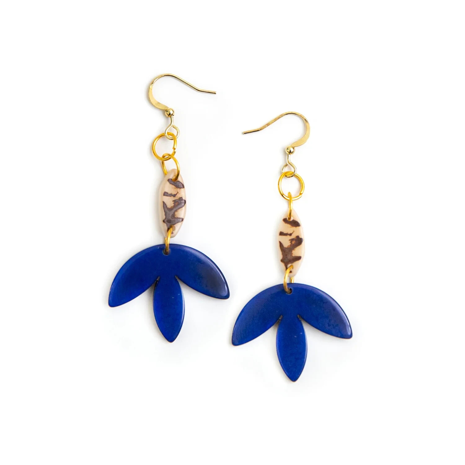 Fair Trade Tagua Nut Organic Earrings Jewelry (Sustainable & Eco-Friendly)
