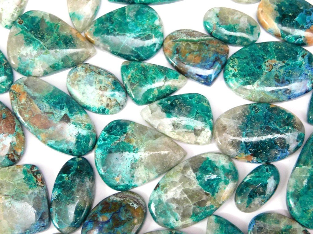 Natural Shattuckite Cabochon Gemstone For Making Jewelry Wholesale Lot 71591
