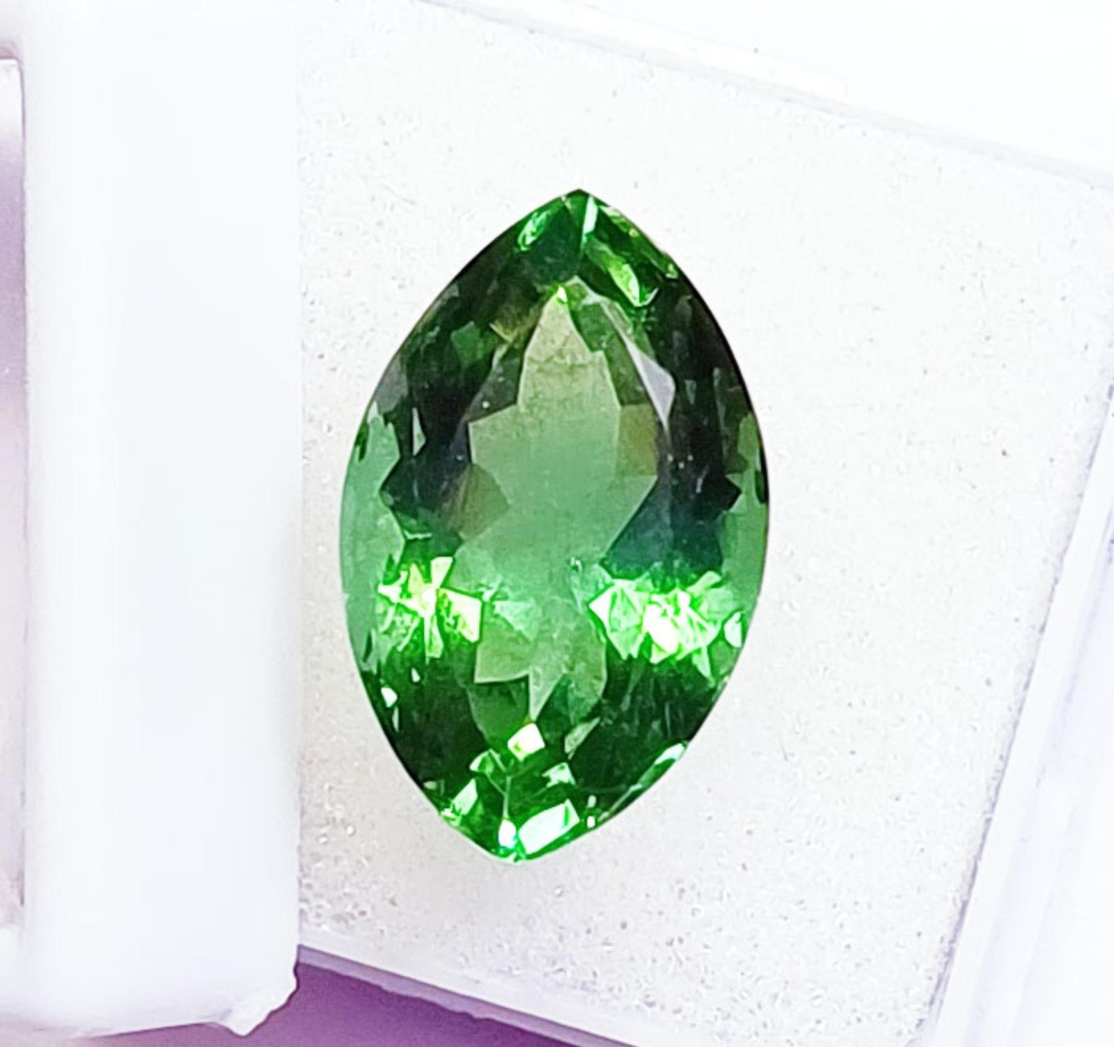 Natural Green Amethyst Marquise Cut 11.70 Ct Certified Loose Gemstone ~Free Gift