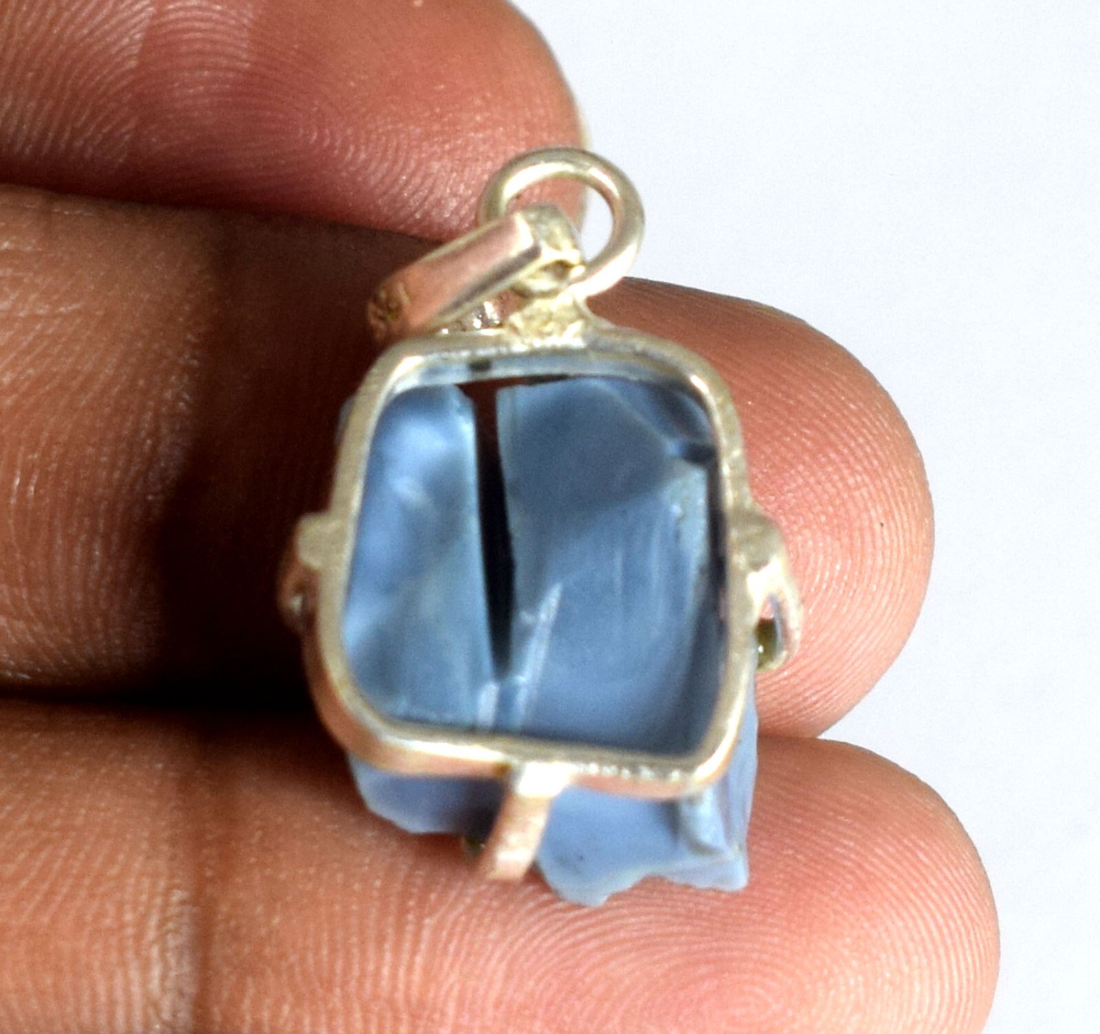 14.85 Ct Natural Blue Opal Australian Gemstone Rough Pendant Certified Best Deal