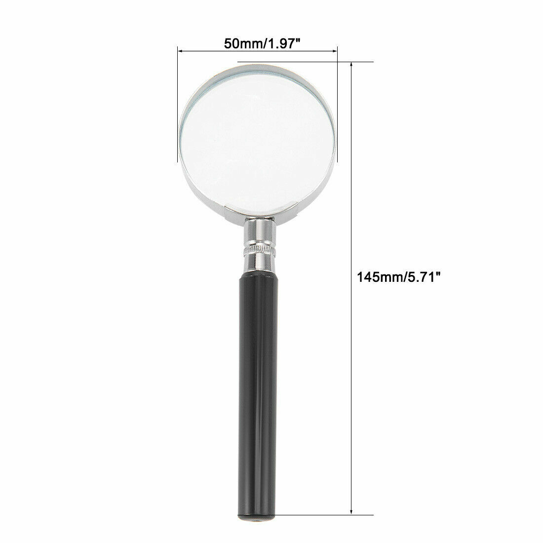 45X Magnifying Glass Handheld Magnifier 3 LED LightJewelry Reading Lens Loupe