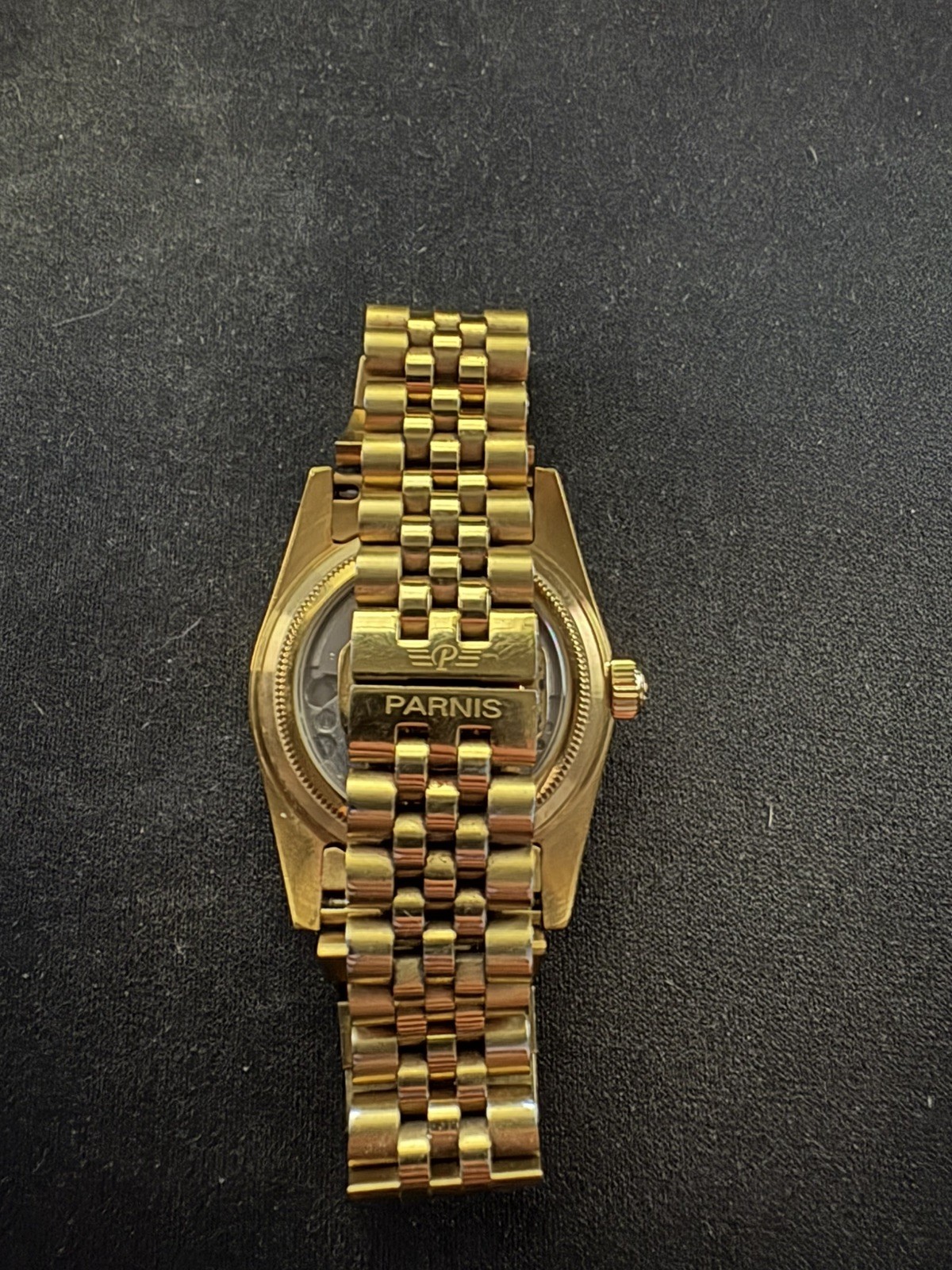 Parnis Automatic Men’s Watch w/date. Gold color 36mm