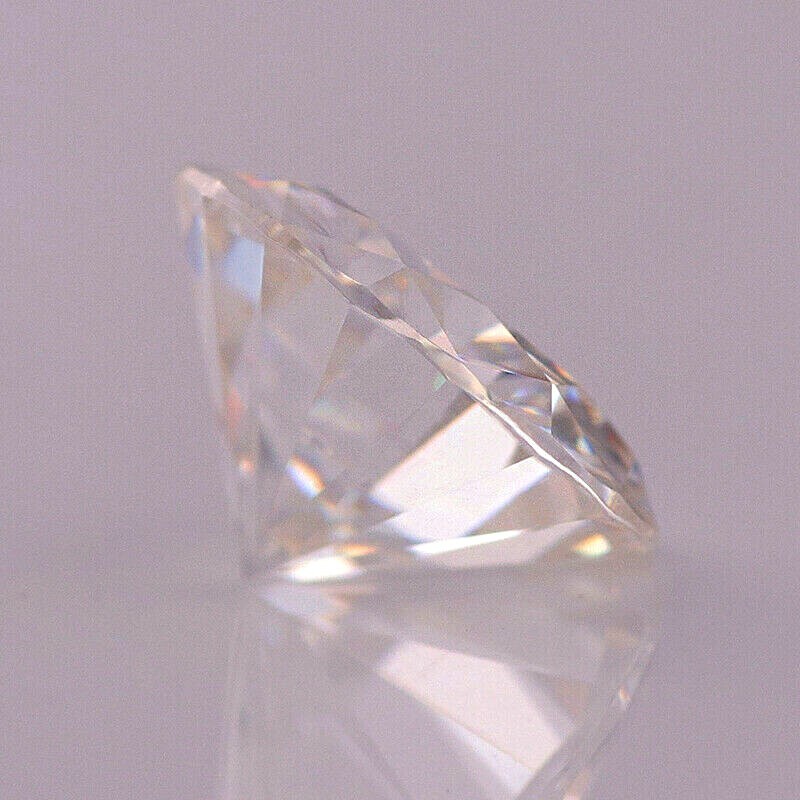 MOISSANITE LOOSE GEMS – 1 CARAT 6.5MM WHITE ROUND BRILLIANT CUT – HI COLOUR
