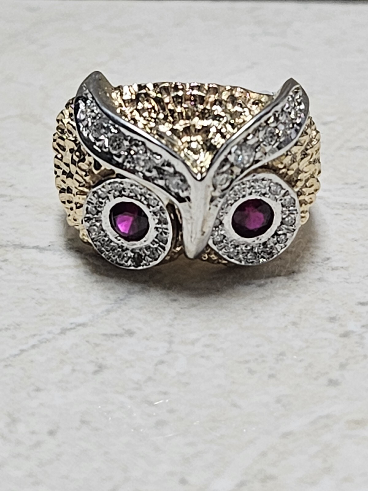 14kt Mens Owel Ring