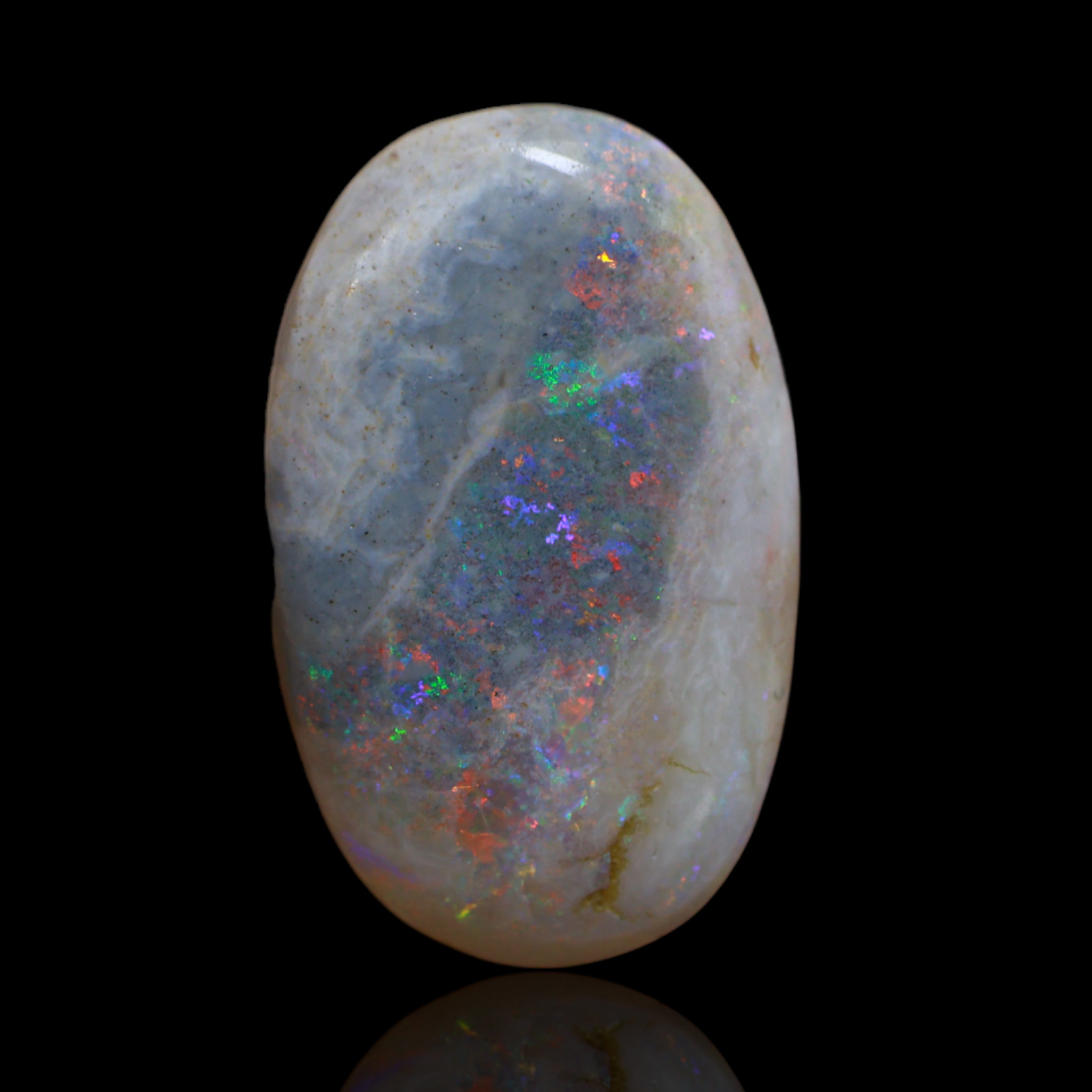 Natural Fire Opal Gemstone 17.95 Cts Oval Wirewrap Cabochon Australia 24x18x5 mm