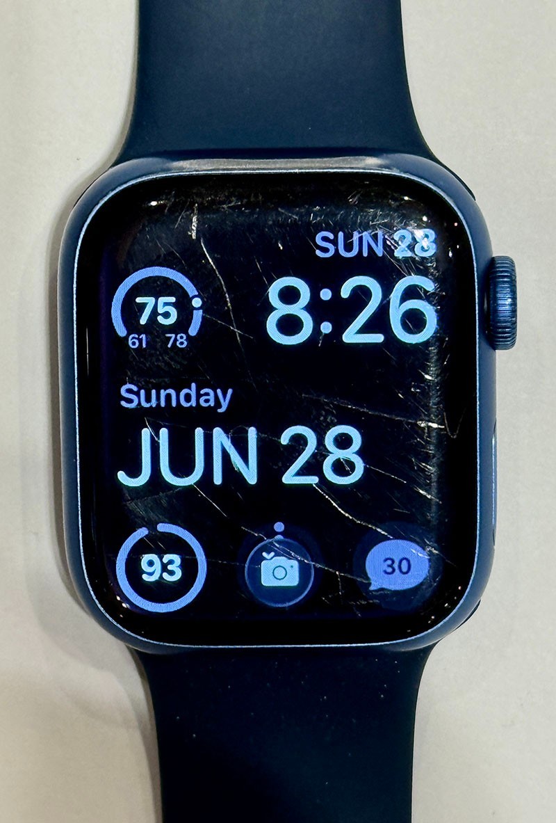 Apple Watch Series 7 GPS Only 41MM Blue w/ Sport Band Model-MKN13LL/A