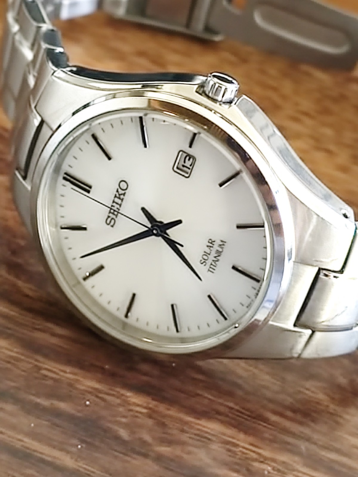 Seiko Spirit SBPX073 JDM Solar Titanium White Dial 40.5mm – US Seller