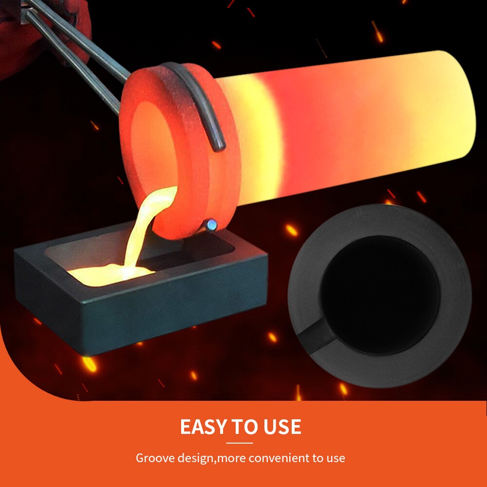 1/2/3 Pack 3KG Graphite Crucible Smelting Tool For Electric Melting Furnace NEW