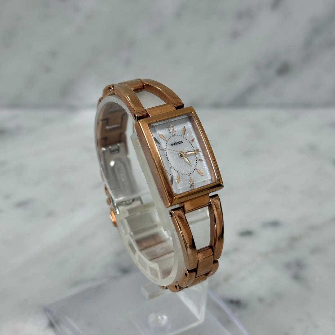 CITIZEN Wicca Solar-Powered Watch, Pink Gold