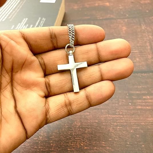God’s Way Necklace Brass Christian Cross Necklaces for All Ages – Durable & Insp