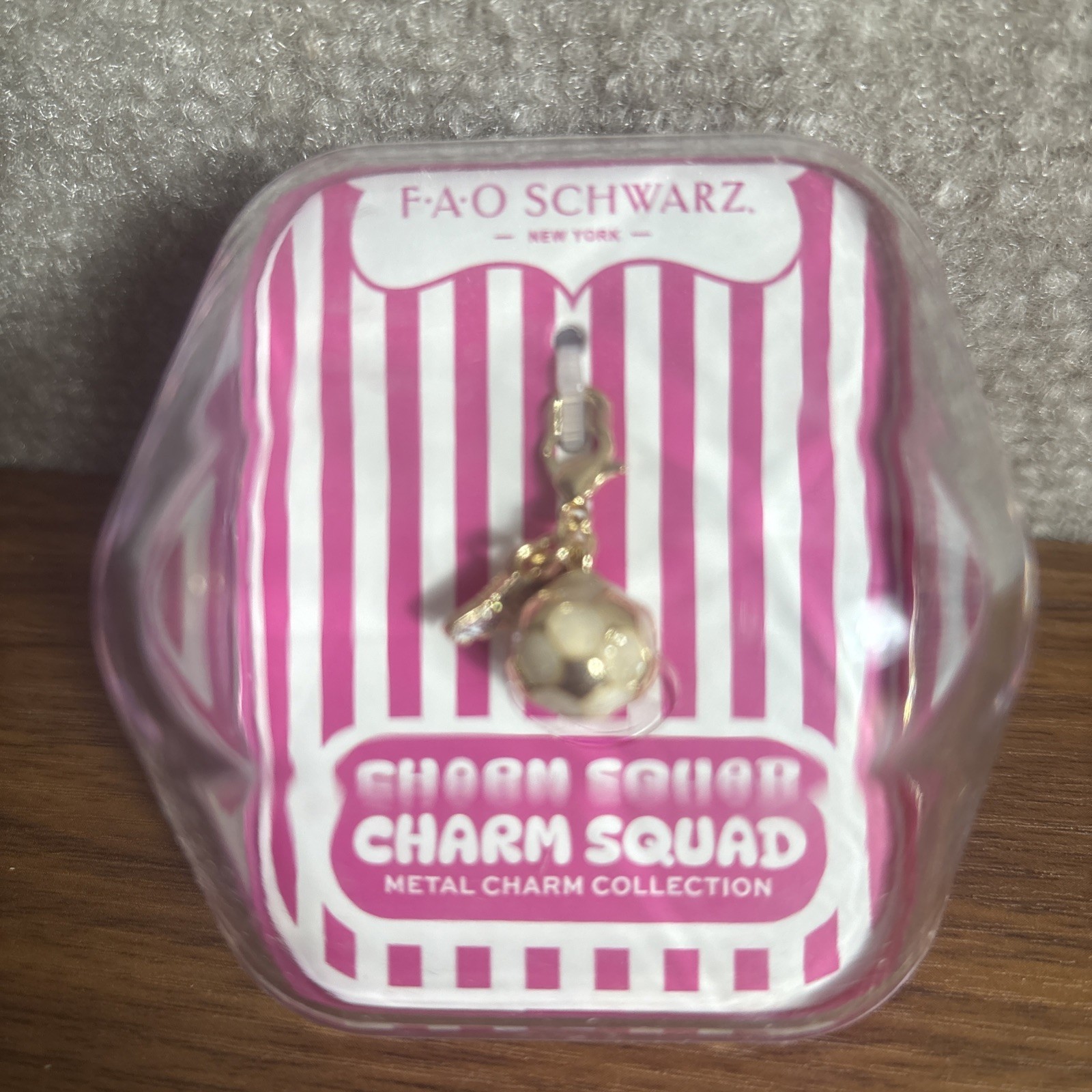 FAO Schwarz Charm Squad Metal Charm Collection Claw Clasp French Fries | NIB