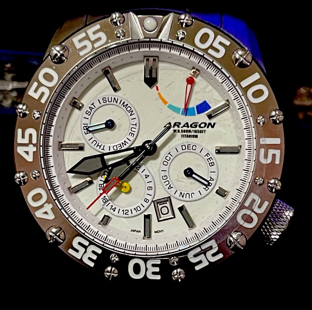 Aragon A705WHT Enforcer TI 9100 Automatic 50mm