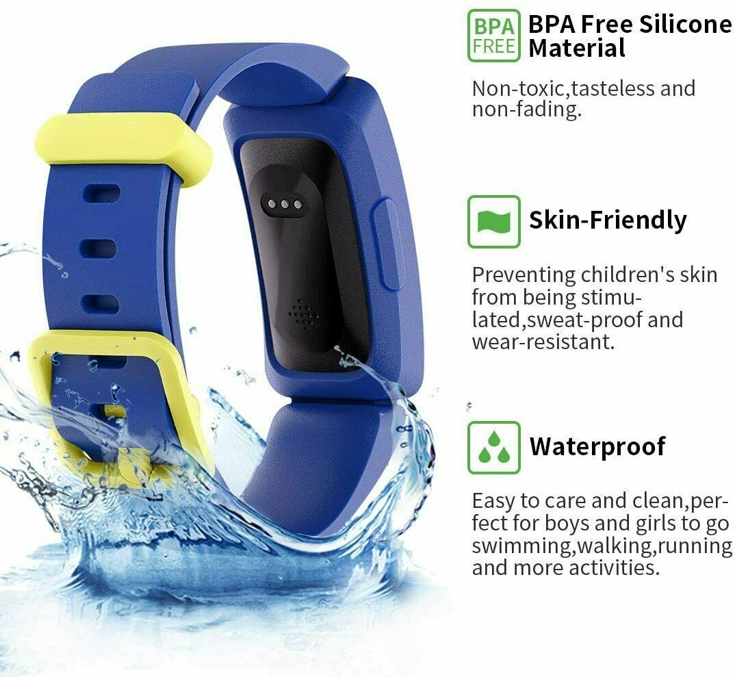 Sports Silicone Watch Band Strap with Case/Cover For Fitbit inspire 2 / ace 3
