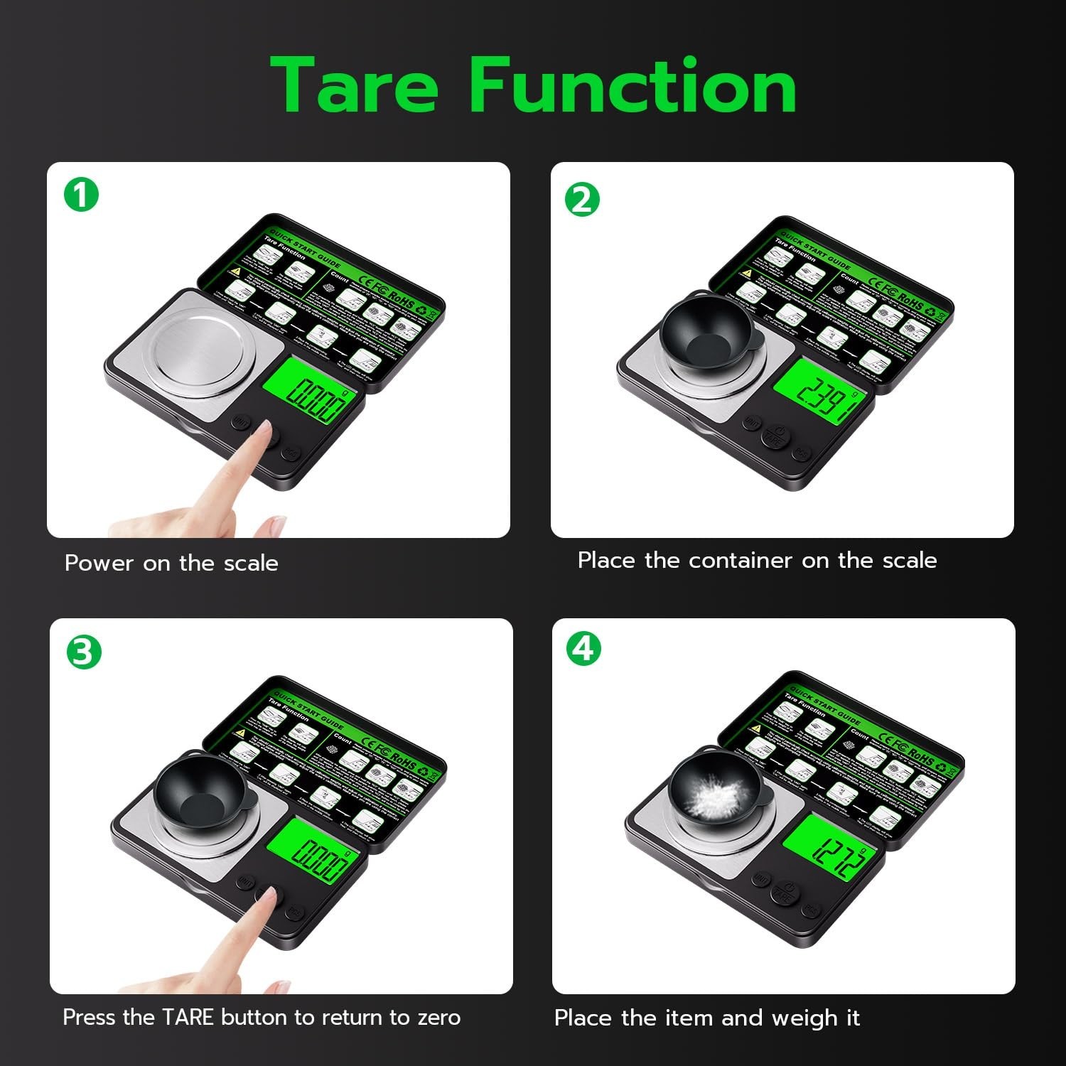 Ultra-Precise Digital Milligram Scale 50g x 0.001g – Perfect for Jewelry