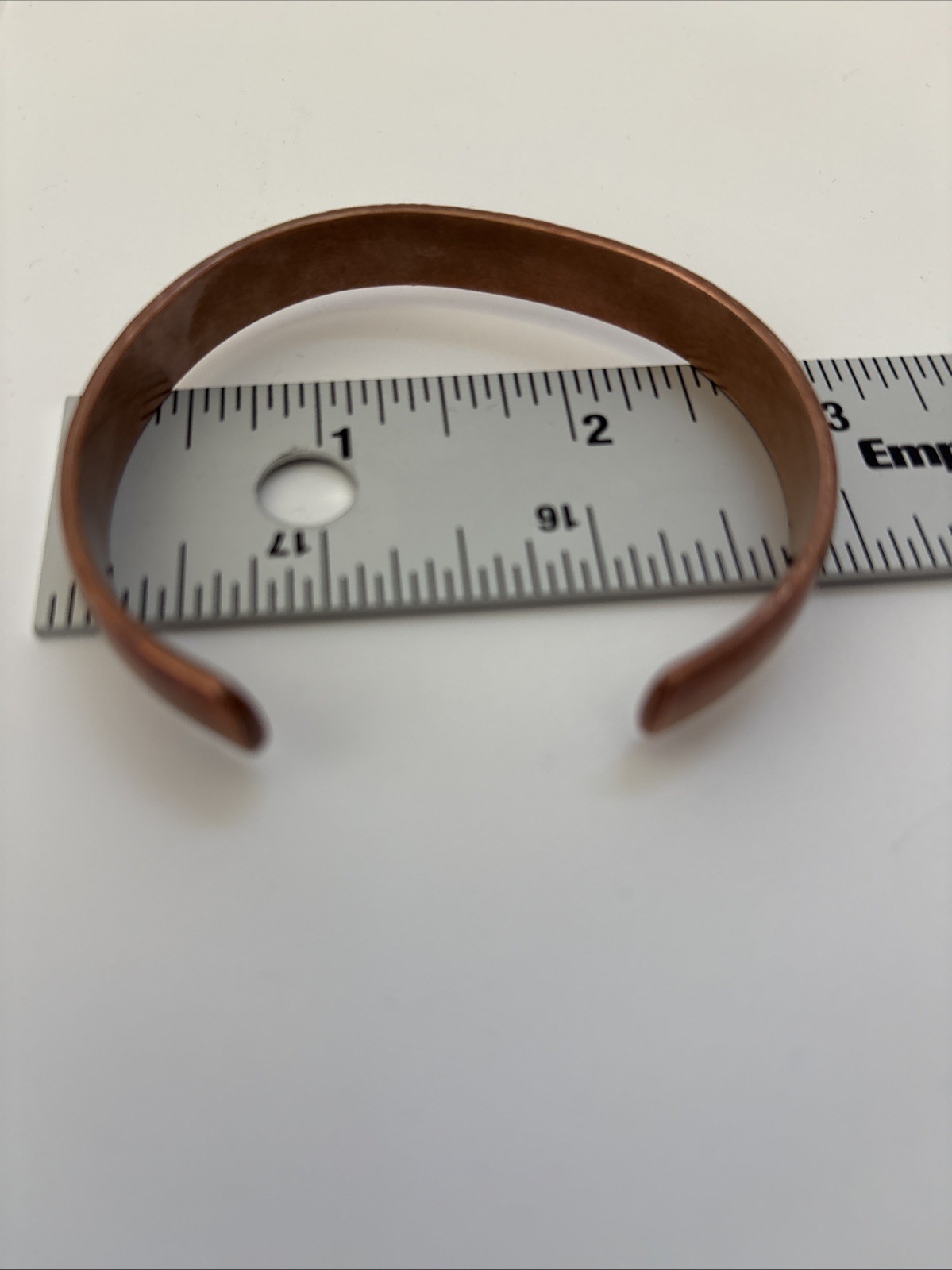 Copper Hand Carved Tibetan Healing Bracelet. Unisex, Hand Made. Pre-owned