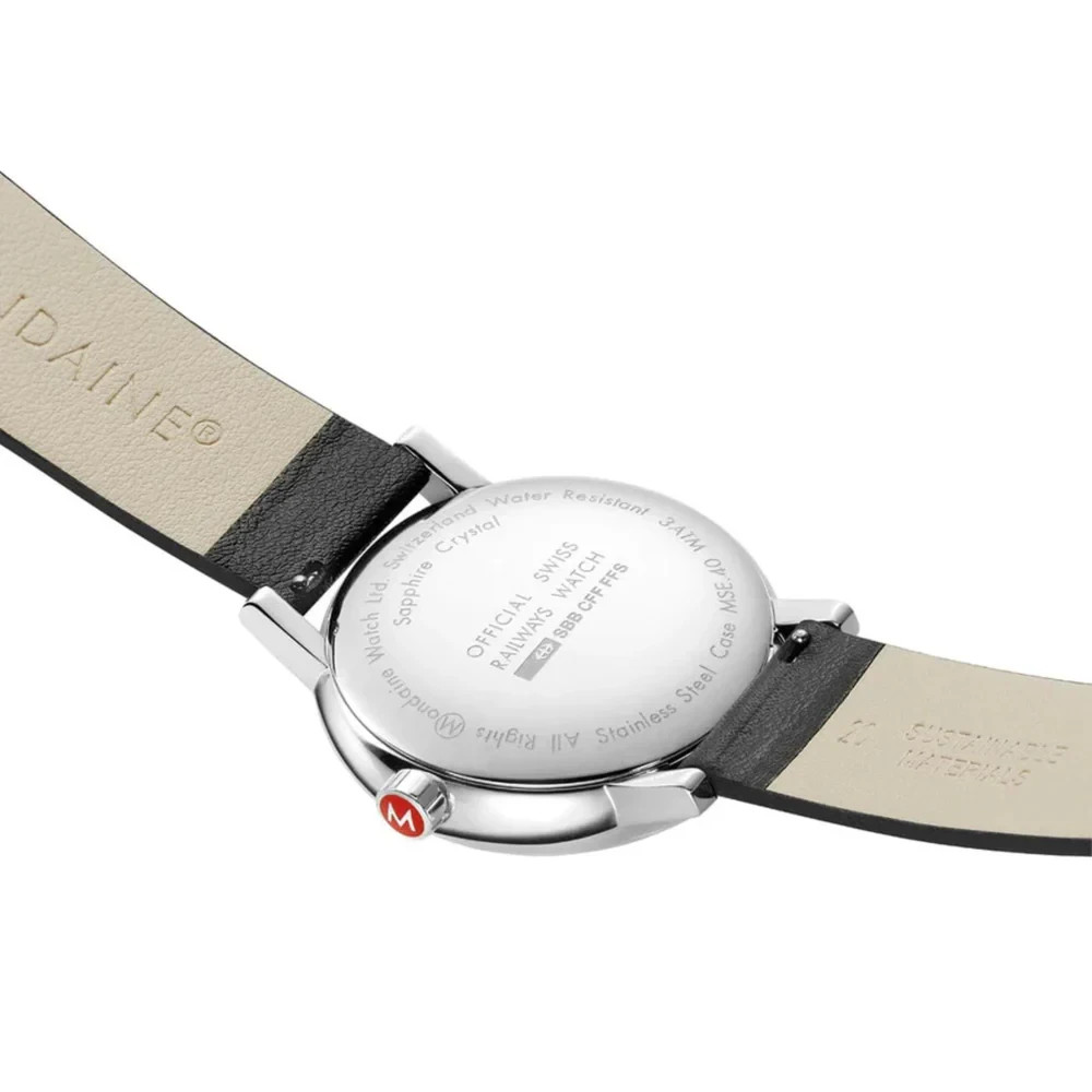 Mondaine Evo2 Men’s Watch MSE.40210.LBV Big Date White Dial Leather Strap 30M