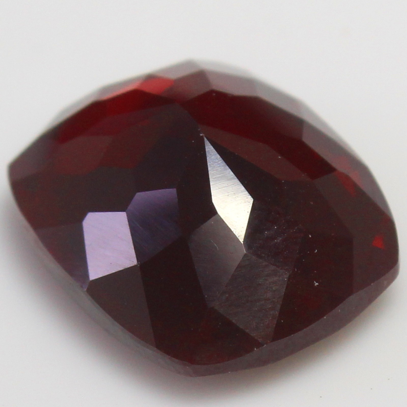 Natural 20 Ct Certified Mogok Deep Red Ruby 18×14 MM Cushion Gemstones