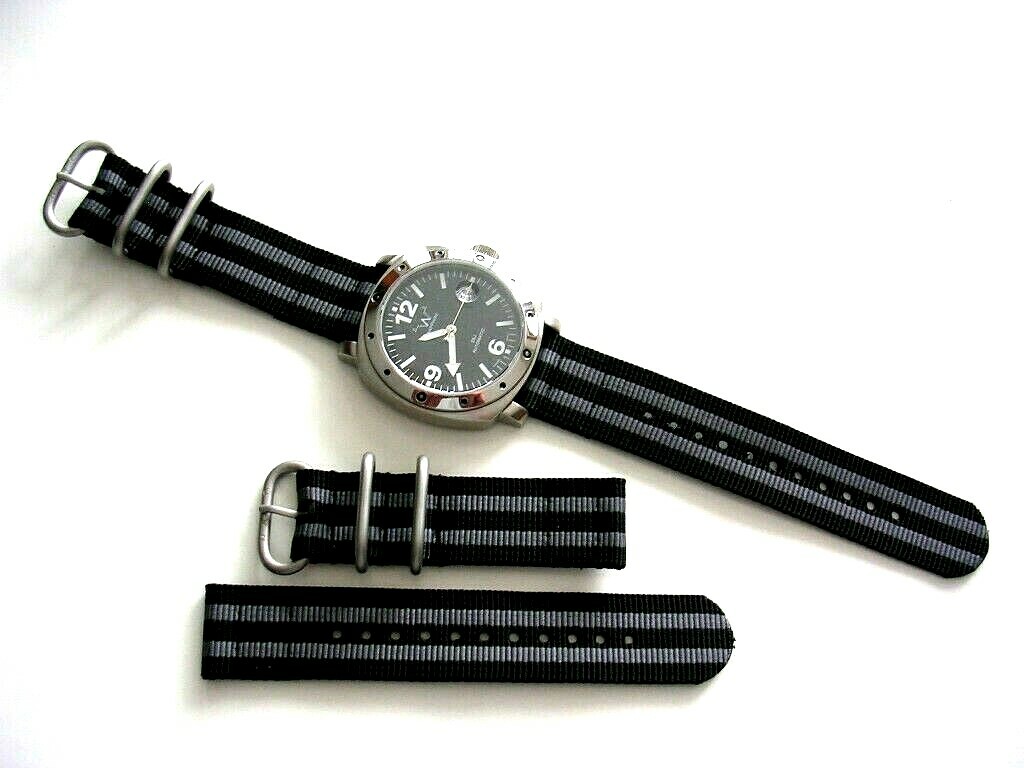 NATO ® 2pc Ballistic Nylon Military g10 sport UTC watch band strap IW SUISSE USA