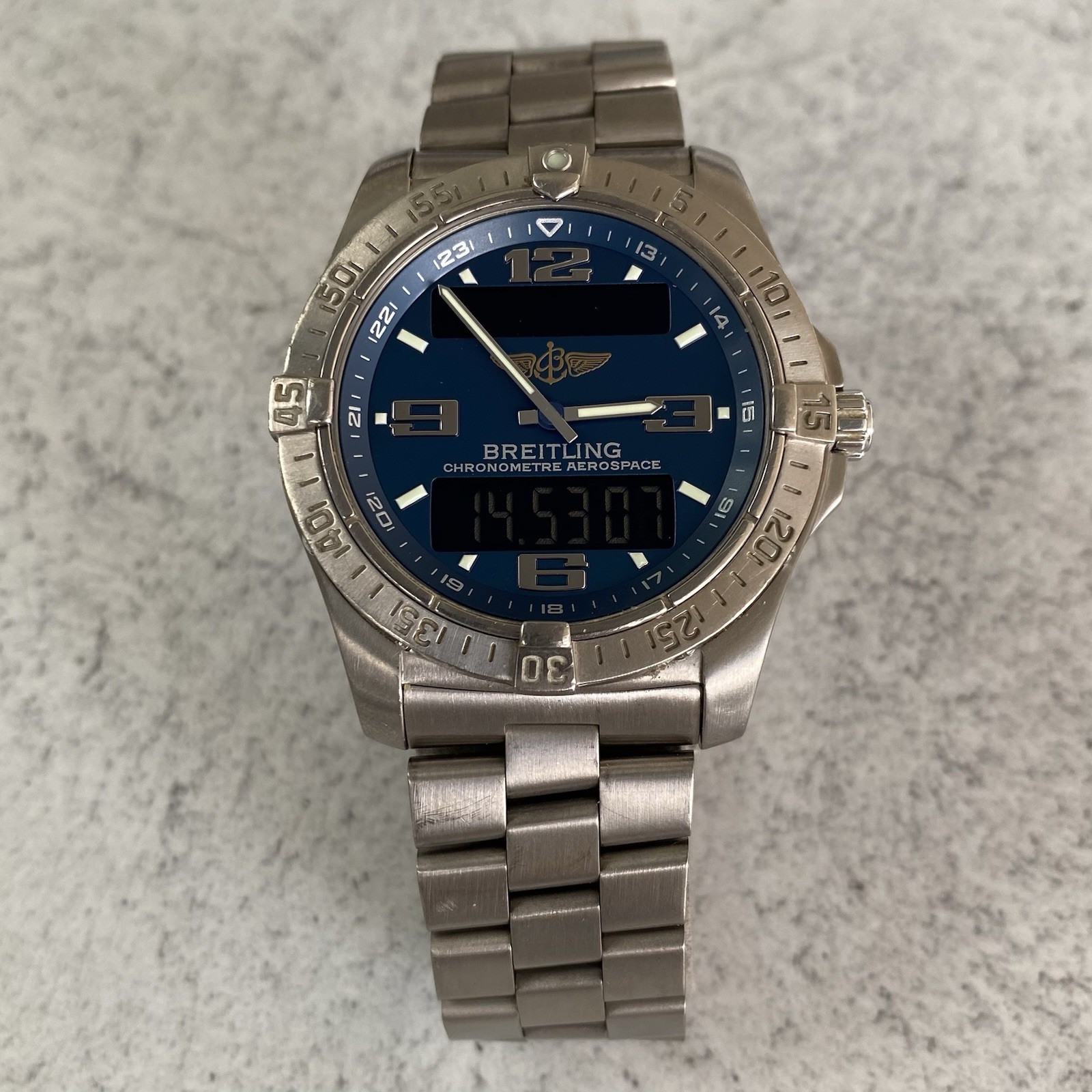2007 Breitling Aerospace Advantage Titanium Quartz E79362 Watch – Full Set