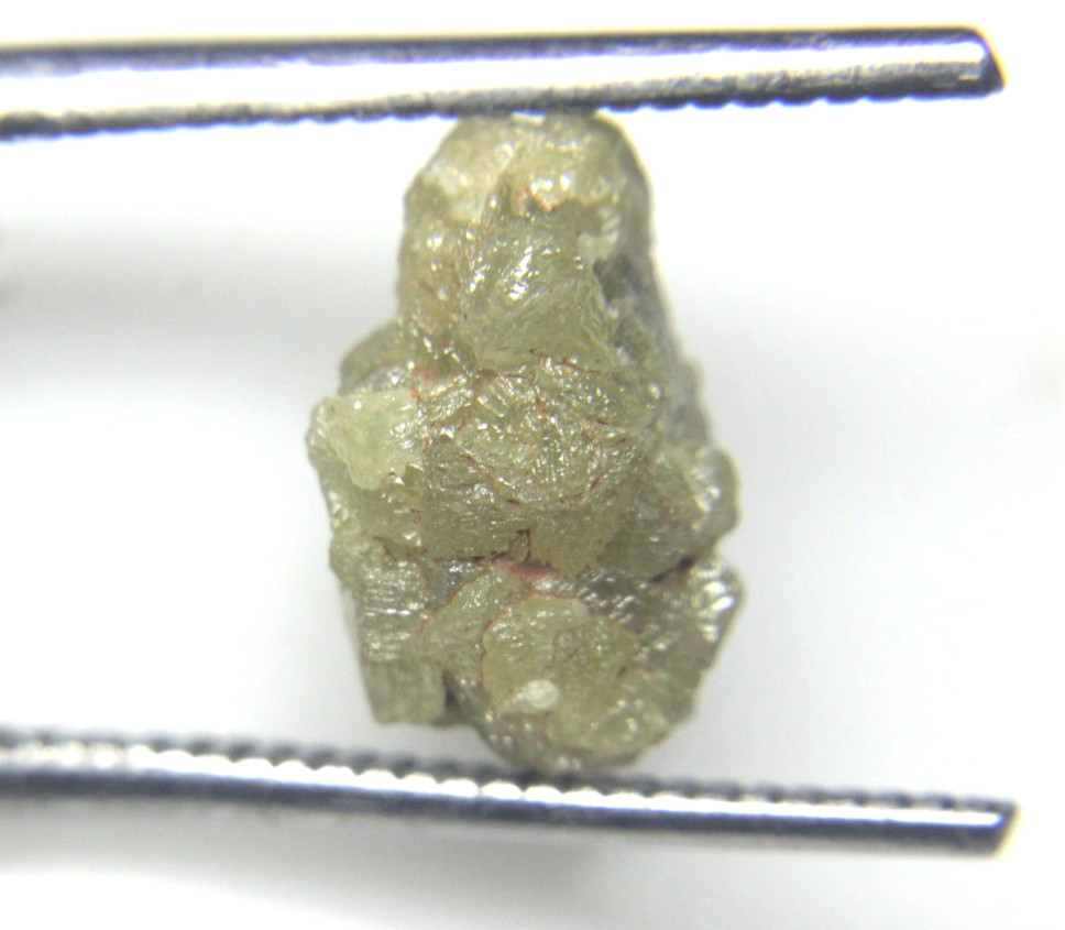 5.08 CTS RAW UNCUT NATURAL GREY COLOR ROUGH DIAMOND PIECE 12.60×7.83×6.99 MM