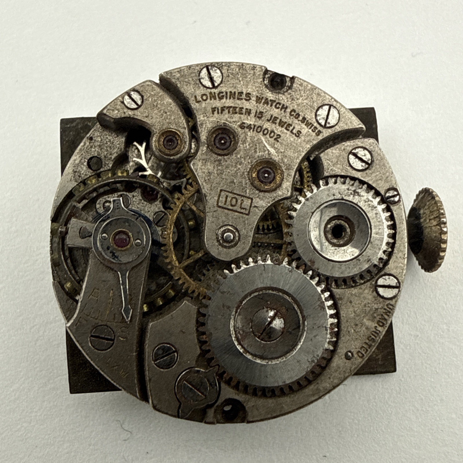 Vintage Longines Cal10L Wristwatch Movement – As Is For Parts