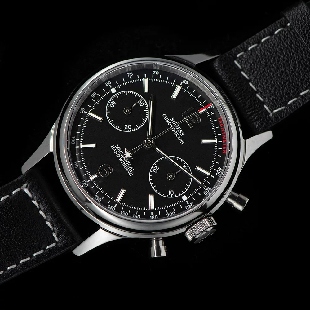 SEAGULL Watch SWAN NECK 1963 Exhibition Sapphire 38mm Chronograph Mechanical