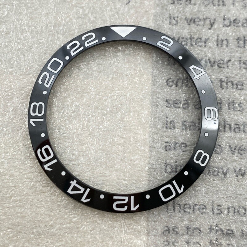 Watch Bezel 38mm Ceramic Ring Watch Case GMT Color Aluminum Bezel Outer Ring